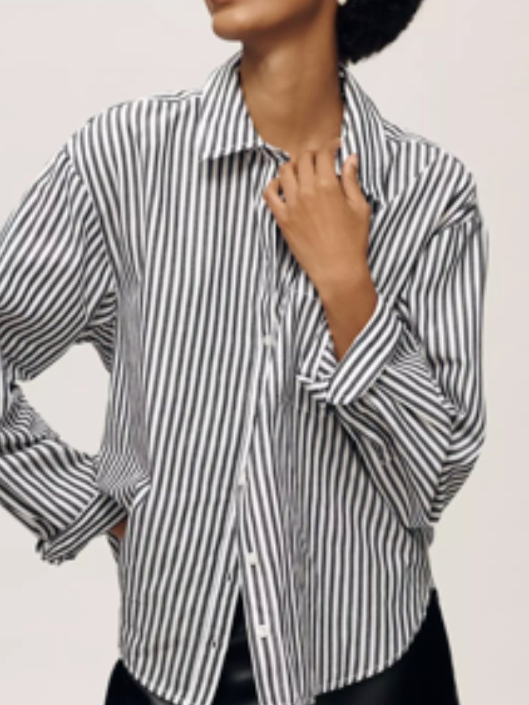 Nwt Shrunken Bennett Button Down Shirt By Maeve